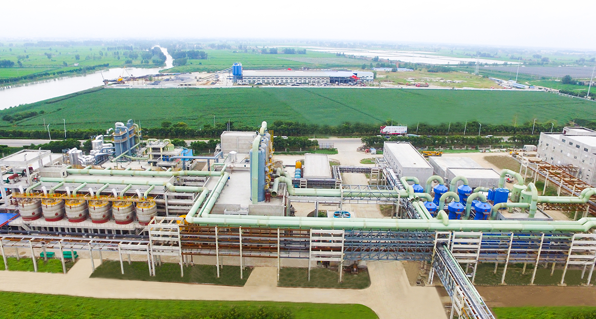Industrial waste gas treatment